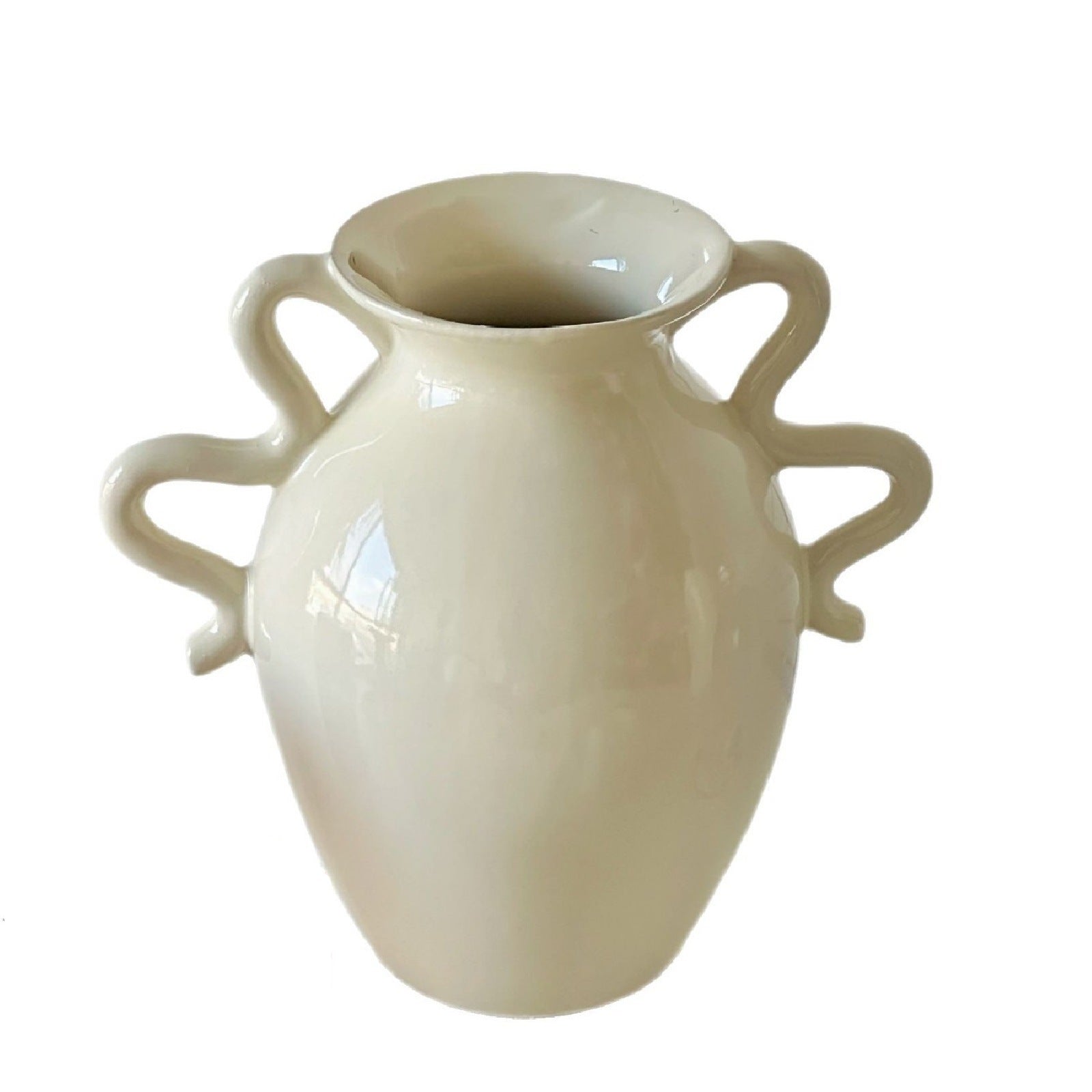Fanmu Ceramic Flower Vase Curved