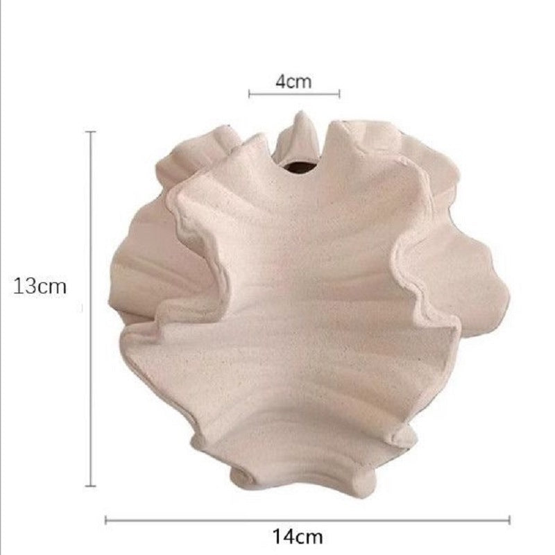 Fanmu Ceramic Flower Vase Round