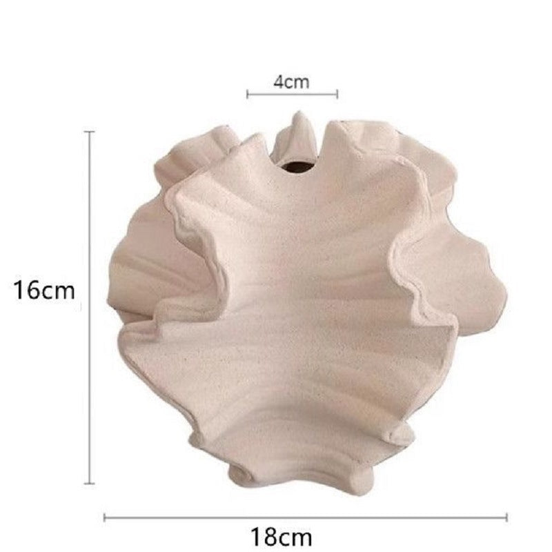 Fanmu Ceramic Flower Vase Round