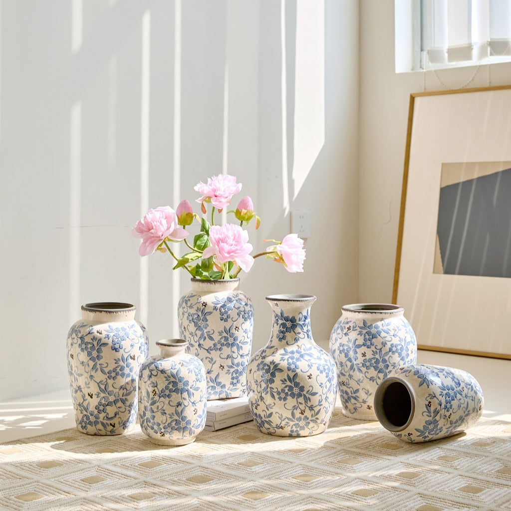 Fanmu Ceramic Flower Vase Decorative