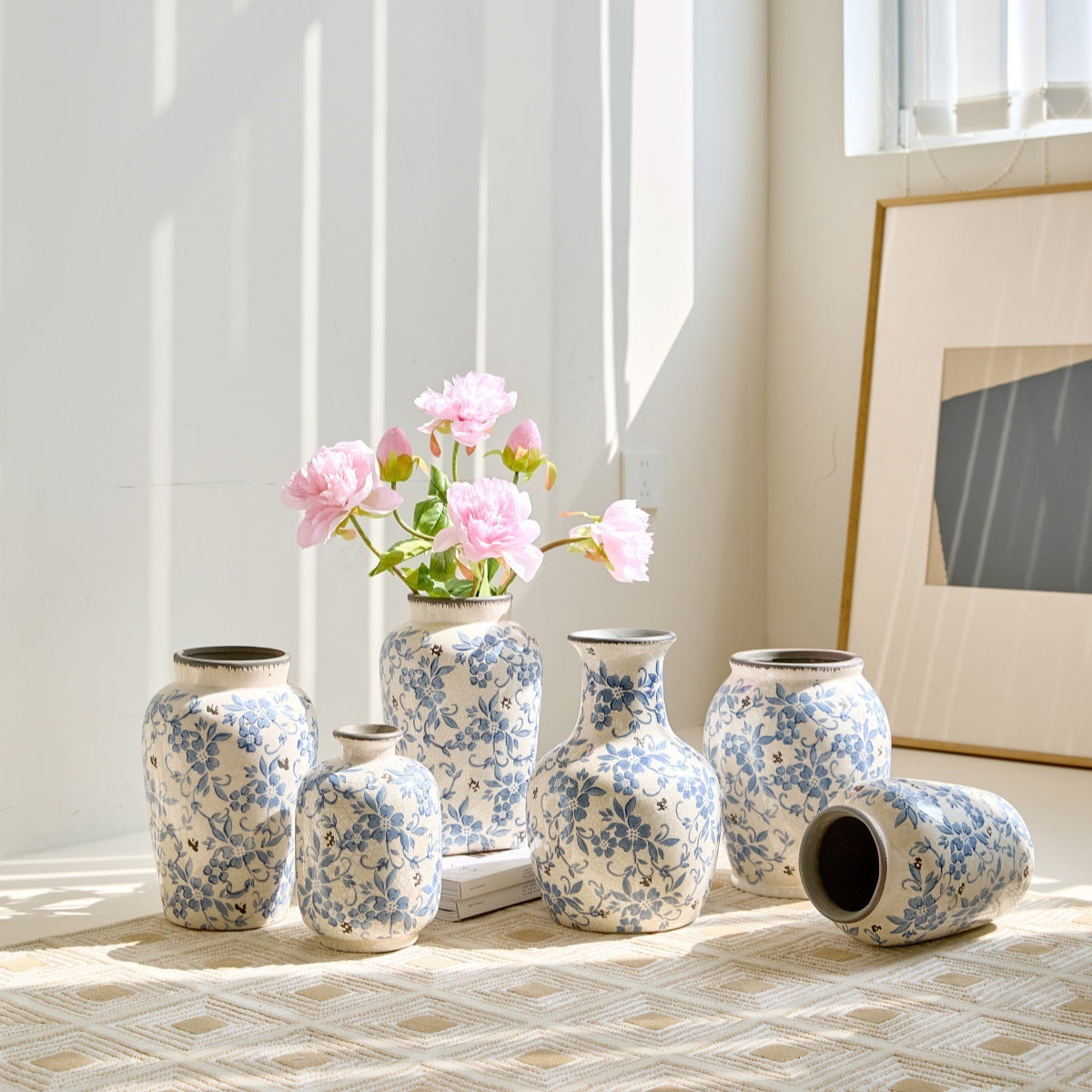 Fanmu Ceramic Flower Vase Decorative