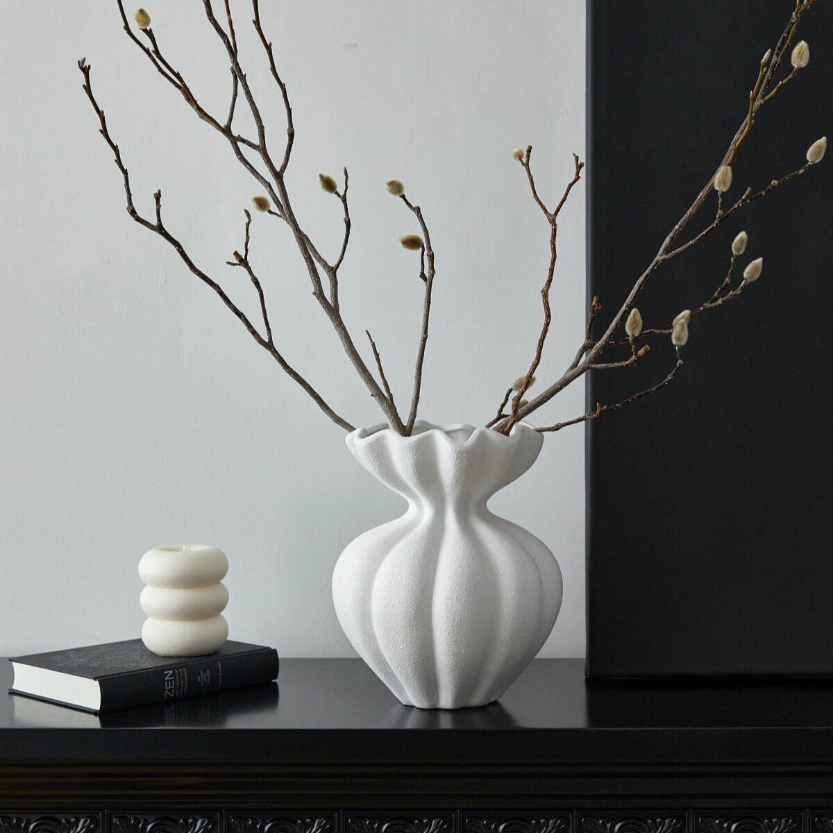 Fanmu Ceramic Lotus Flower Vase