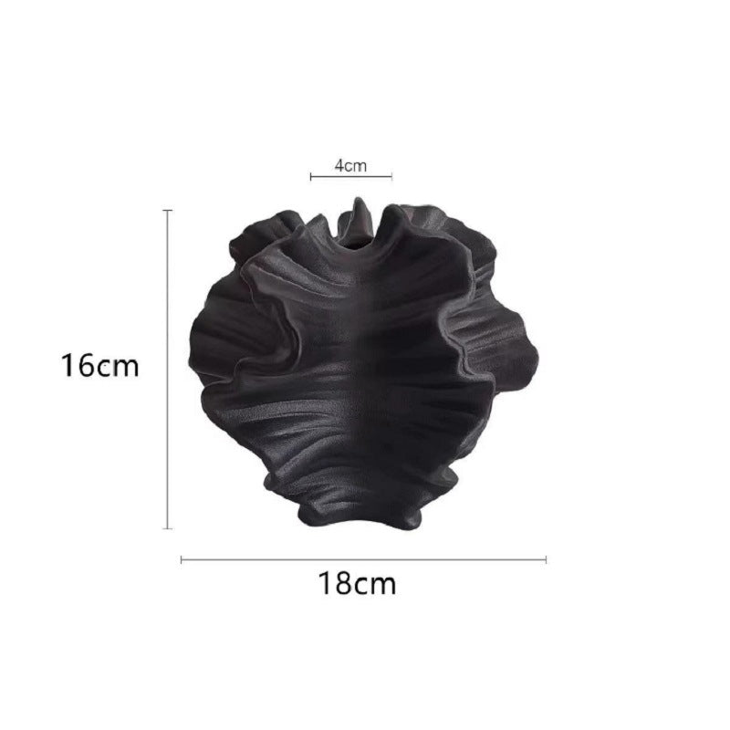 Fanmu Ceramic Flower Vase Round