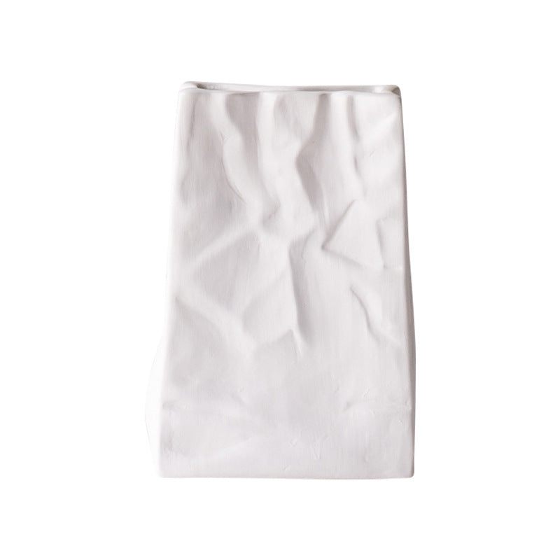 Fanmu Ceramic Flower Vase Folded