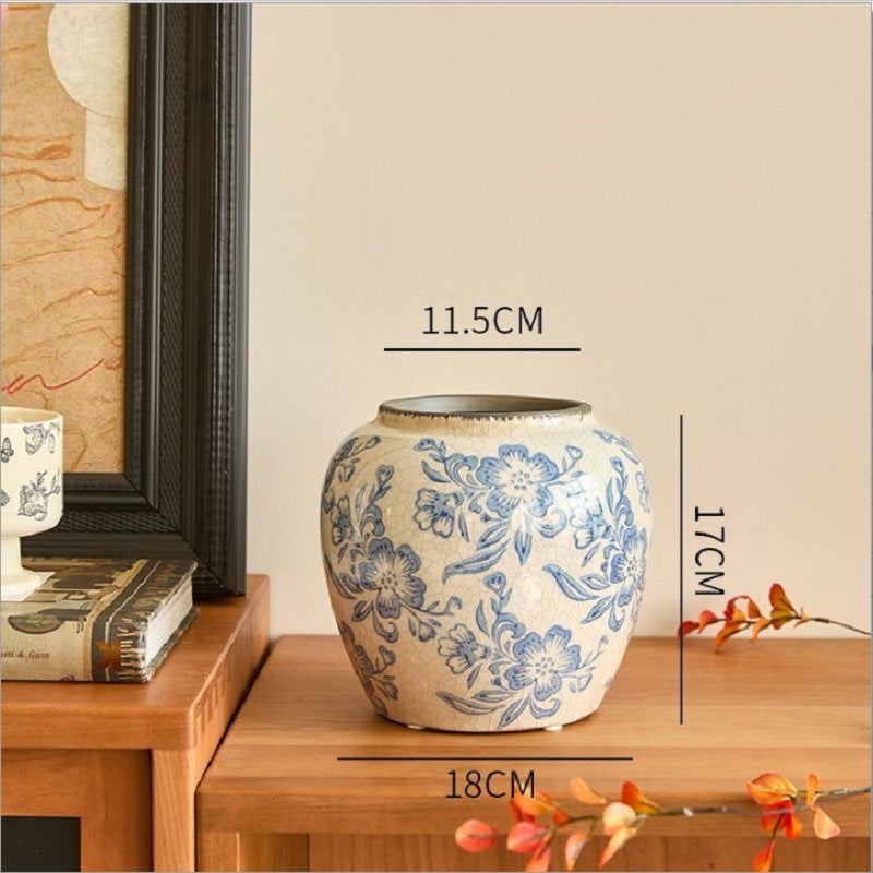 Fanmu Ceramic Flower Vase Decorative