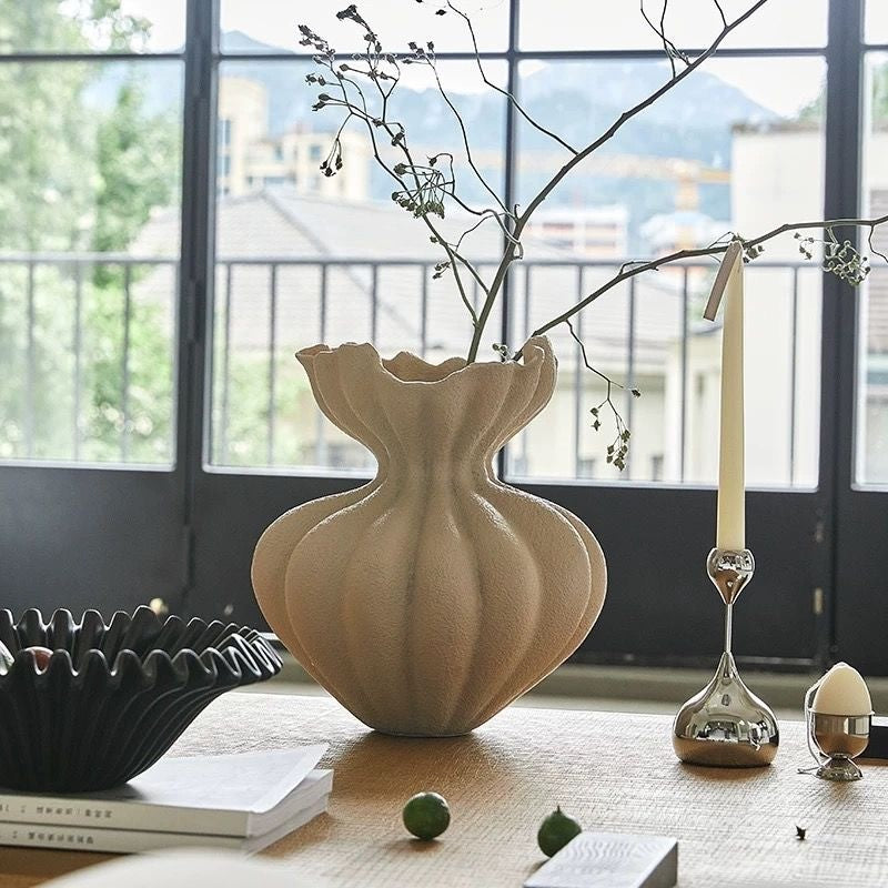 Fanmu Ceramic Lotus Flower Vase